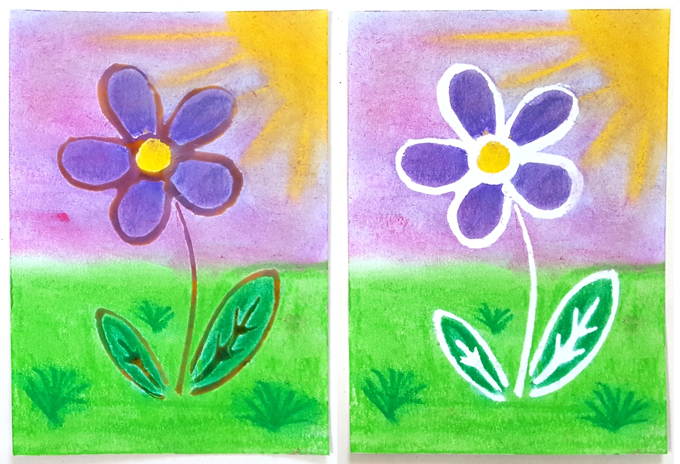 vymývaná klovatina - květina